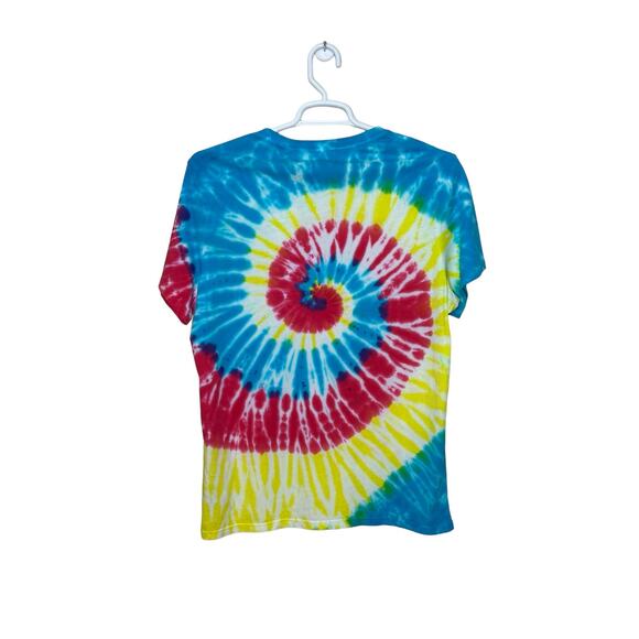 Guess multicolor vibrant tie dye short sleeves t size Large - Picture 9 of 10